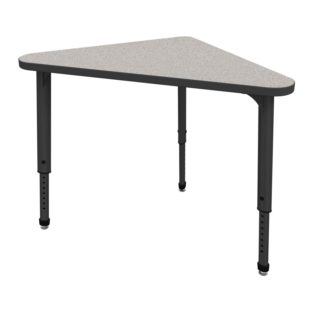 Marco Group Apex Series Triangle 41inW Student Desk, Gray Nebula/Black