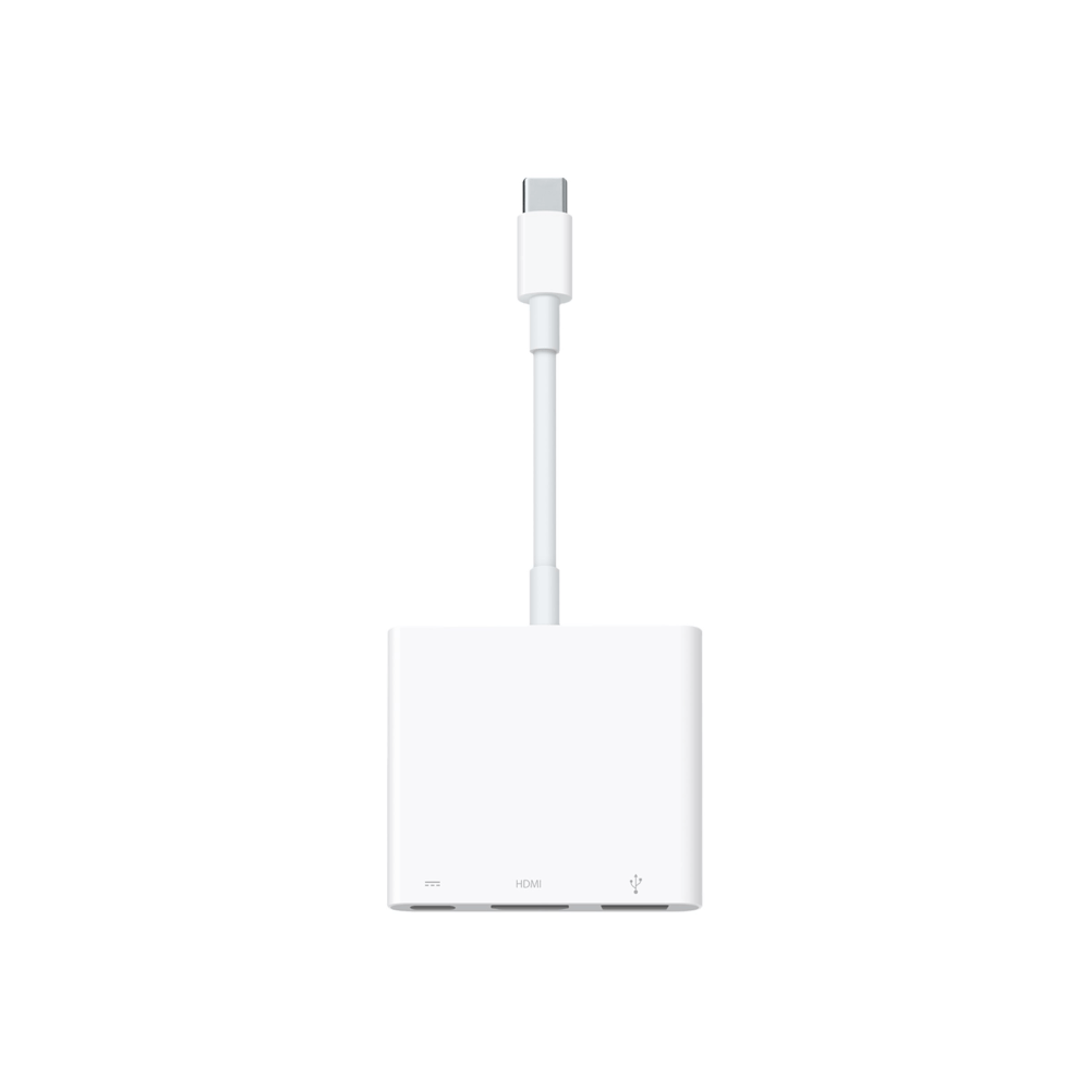 Apple Digital AV Multiport Adapter - Adapter - 24 pin USB-C male to USB, HDMI, USB-C (power only) female - 4K support
