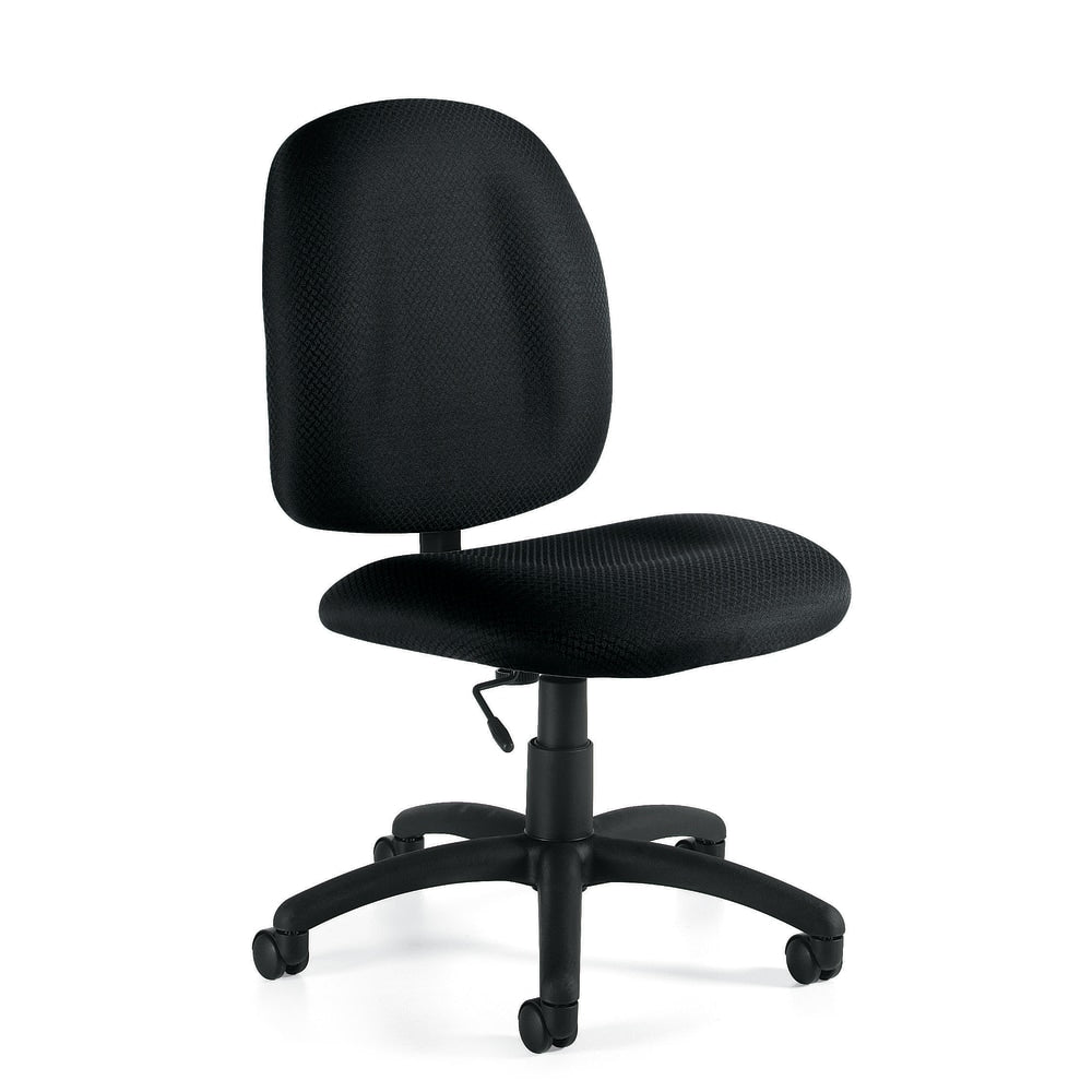Offices To Go Mid-Back Chair, Task, 38inH x 25inW x 21inD, Black