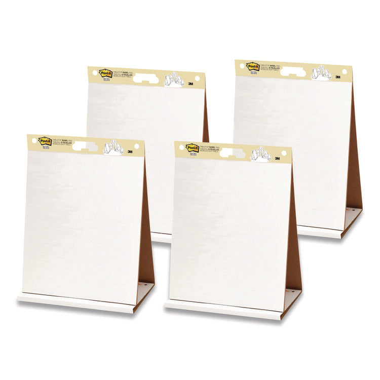Original Tabletop Easel Pad with Self-Stick Sheets, Unruled, 20 x 23, White, 20 Sheets, 4/Pack