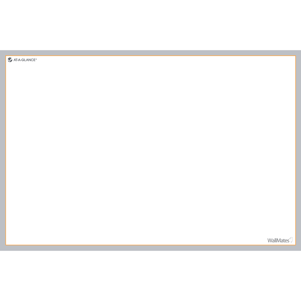 AT-A-GLANCE WallMates Self-Adhesive Non-Magnetic Dry-Erase Whiteboard Surface, 24in x 36in, White