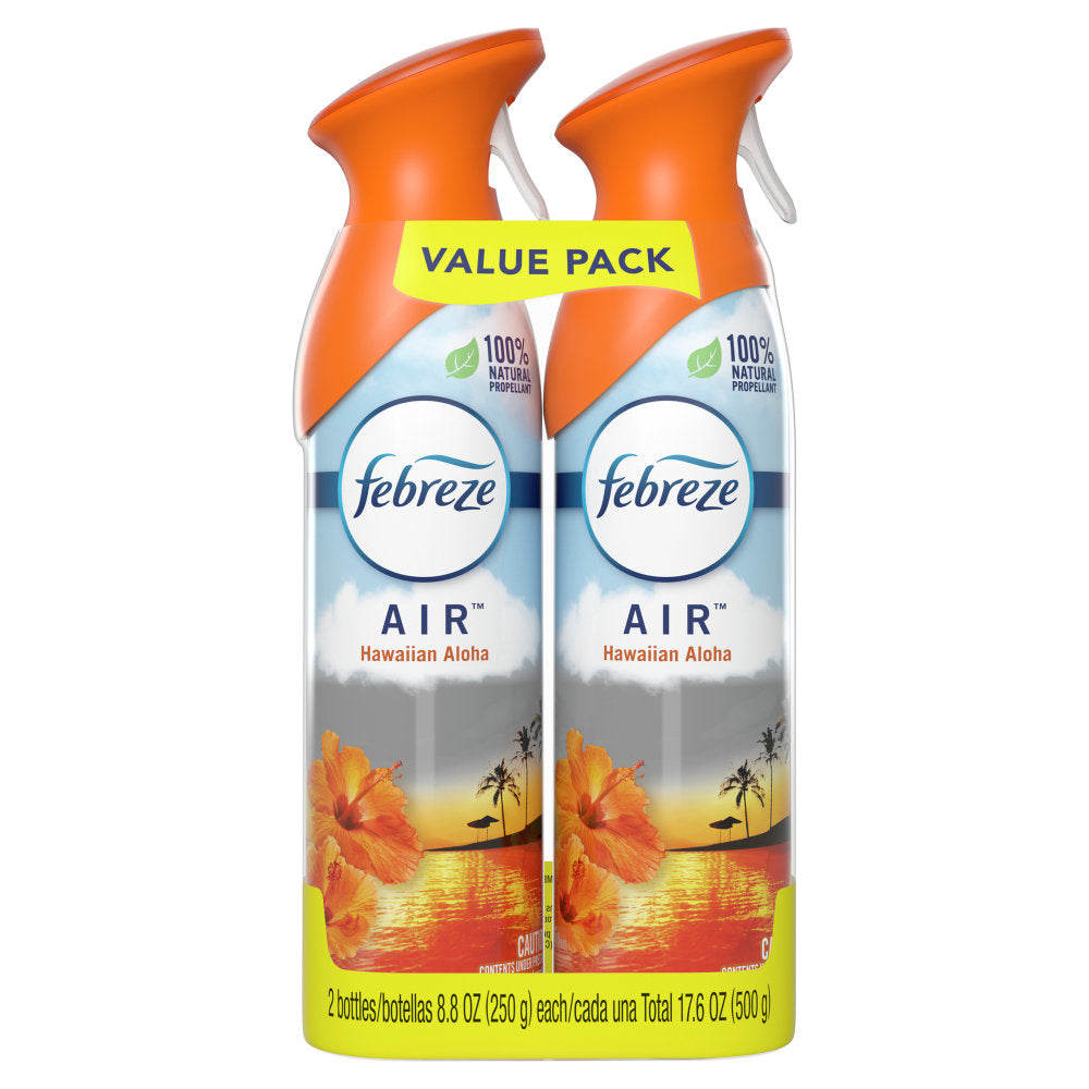 Febreze AIR Freshener, Hawaiian Aloha, 17.6 Oz, Pack Of 2