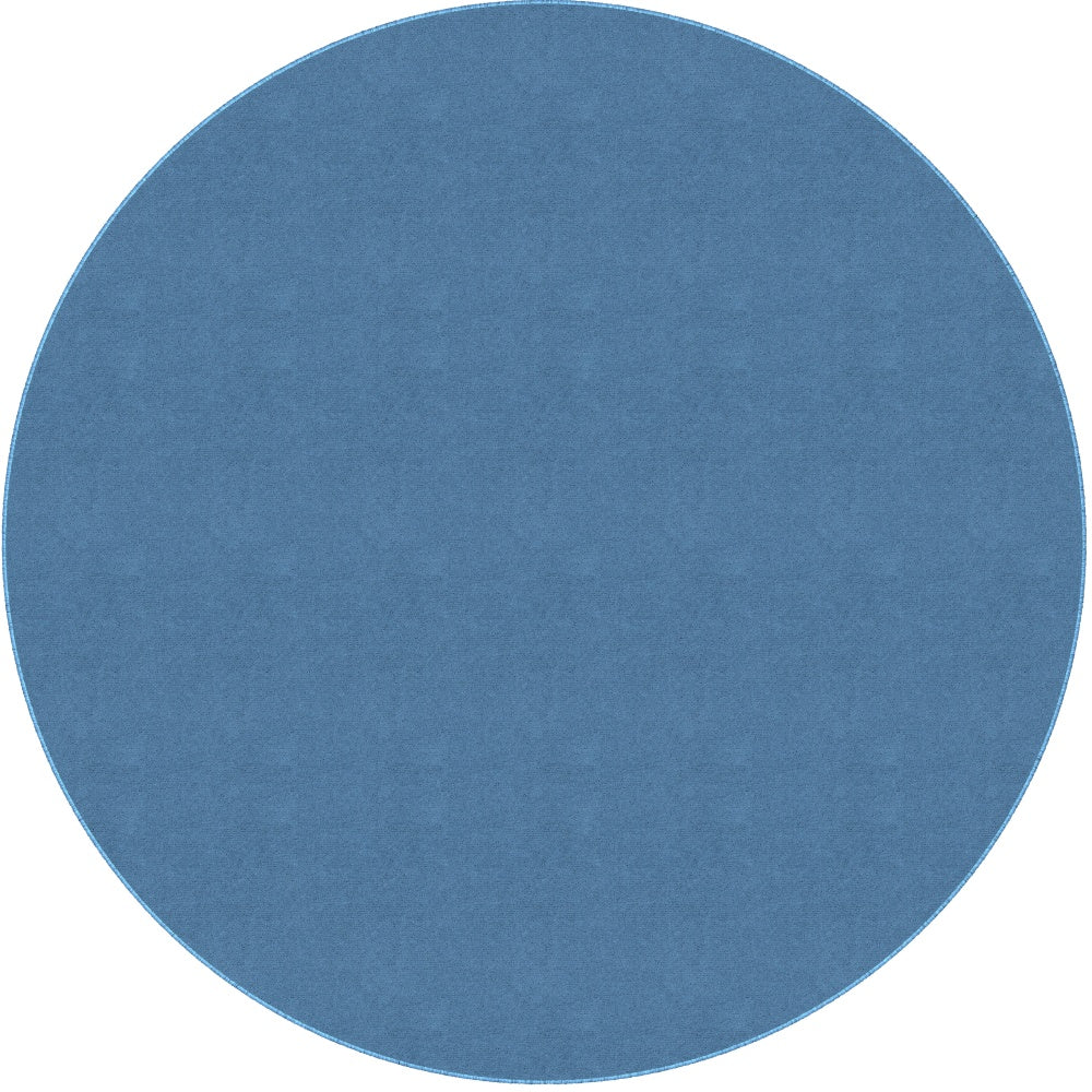 Flagship Carpets Americolors Rug, Round, 6ft, Blue Bird