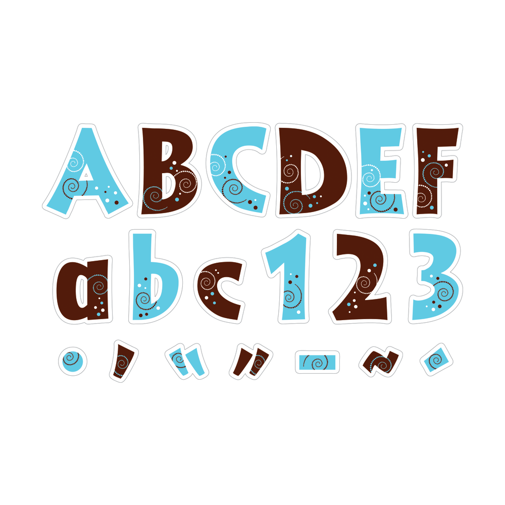 Barker Creek Letter Pop-Outs, 4in, Hot To Dot, Set Of 255