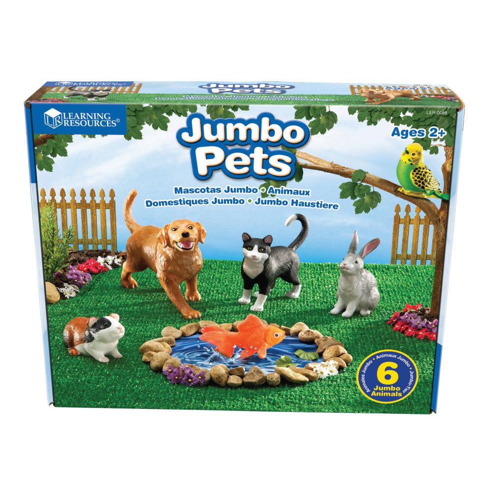 Learning Resources Jumbo Pets, Grades Pre-K - 3, Set Of 6