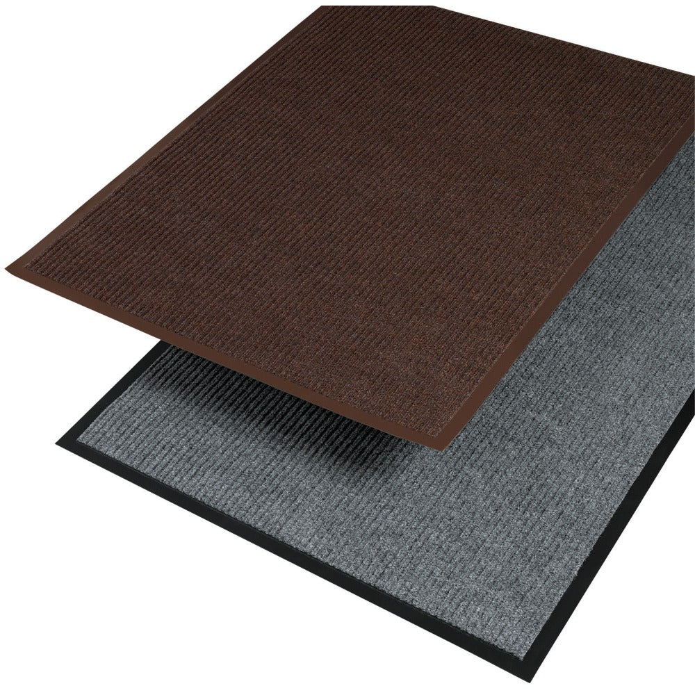 Crown Needle Rib Wipe And Scrape Indoor Mat, 36in x 60in, Brown