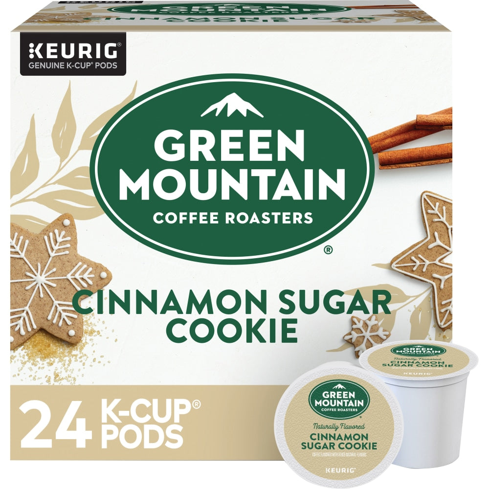 Green Mountain Coffee Single-Serve Coffee K-Cup Pods, Cinnamon Sugar Cookie, Carton Of 24