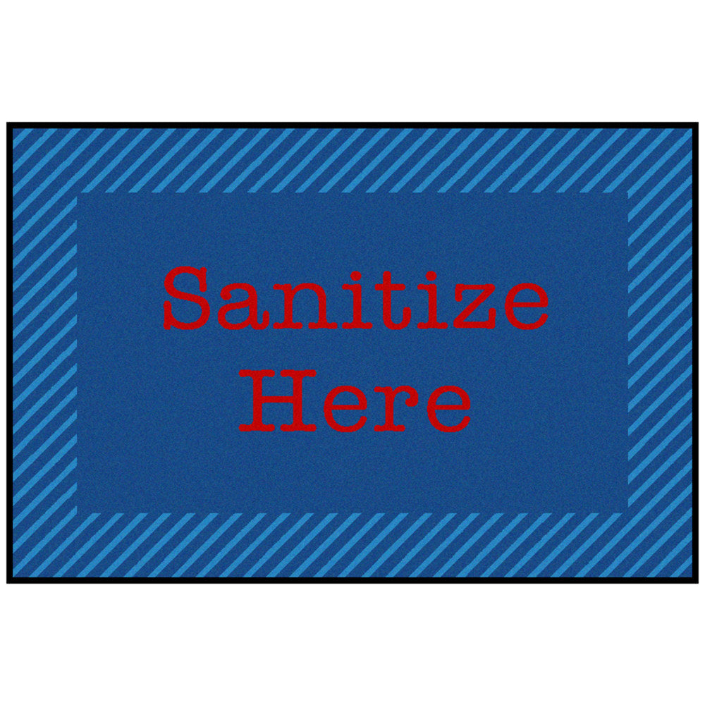 Carpets for Kids KID$Value Rugs Blue & Red Zone Sanitize Activity Rug, 3ft x 4 1/2ft , Blue