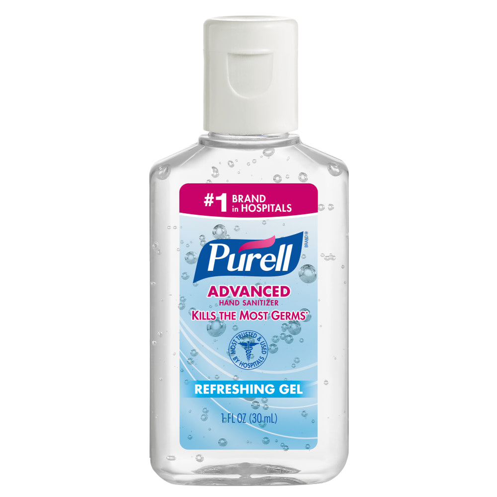 Purell Advanced Hand Sanitizer Gel, 1 Oz Flip-Cap Bottles, Case Of 250