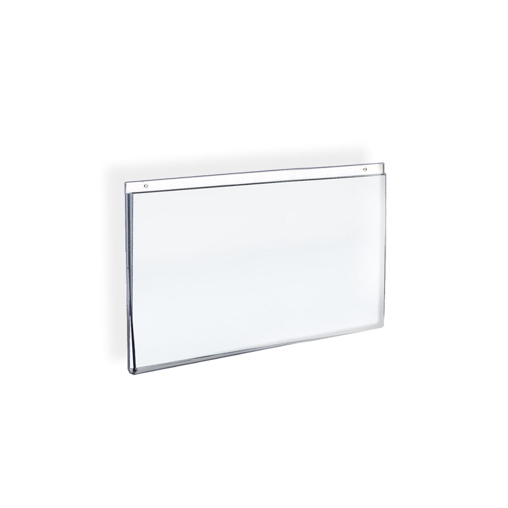 Azar Displays Wall-Mount U-Frame Acrylic Sign Holders, 8 1/2in x 11in, Clear, Pack Of 10