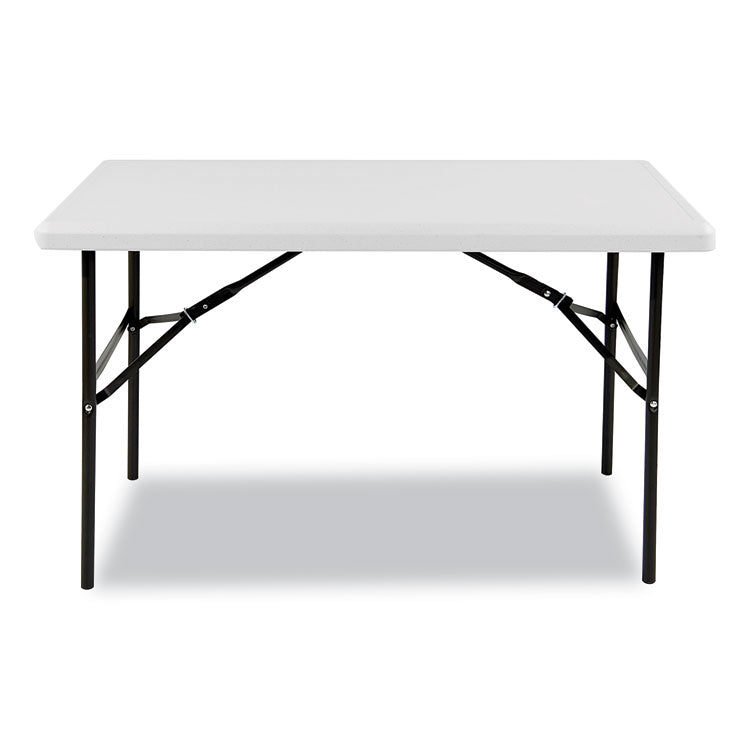 IndestrucTable Classic Folding Table, Rectangular, 48" x 24" x 29", Platinum
