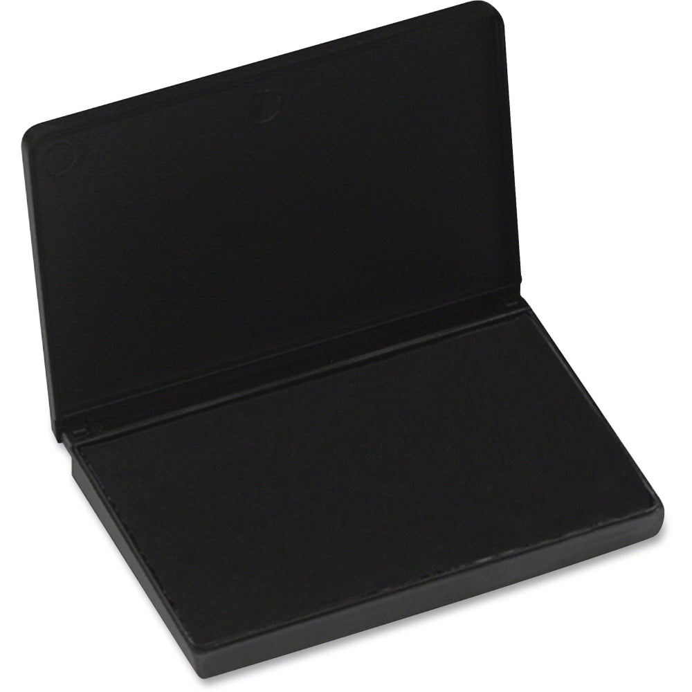 CLI Stamp Pad - 1 Each - 2.8in Width x 4.3in Length - Felt Pad - Black Ink - Black