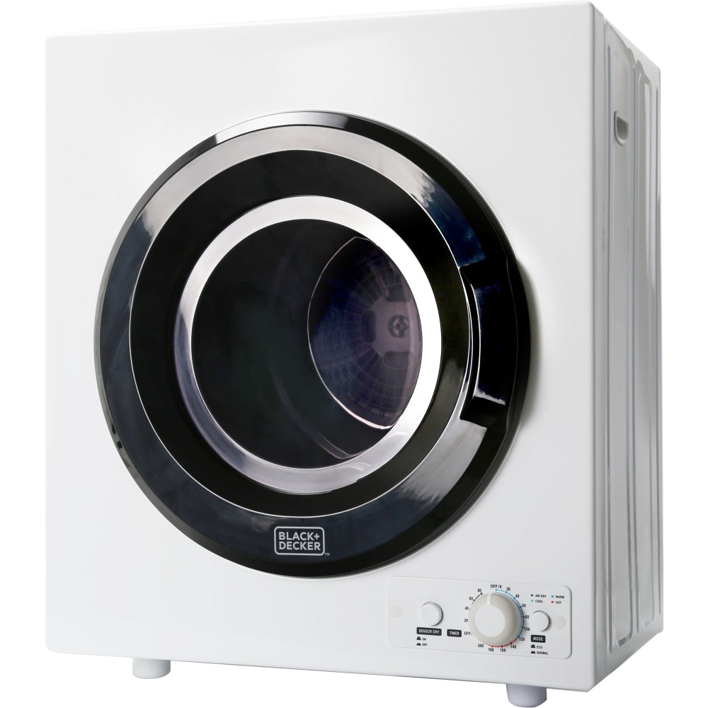 Black+Decker Portable Dryer, 2.65 Cu. Ft., White