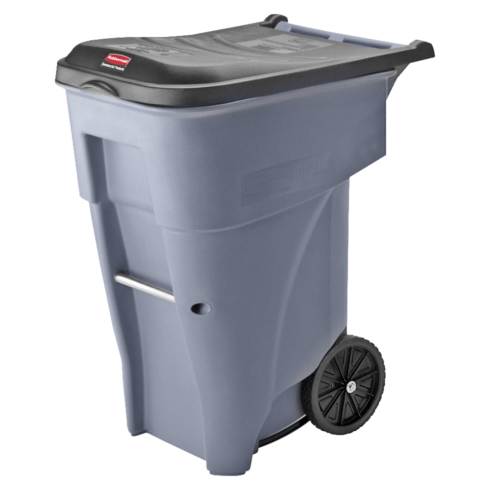 Rubbermaid Big Wheel Roll-Out Container, 65 Gallons, Gray