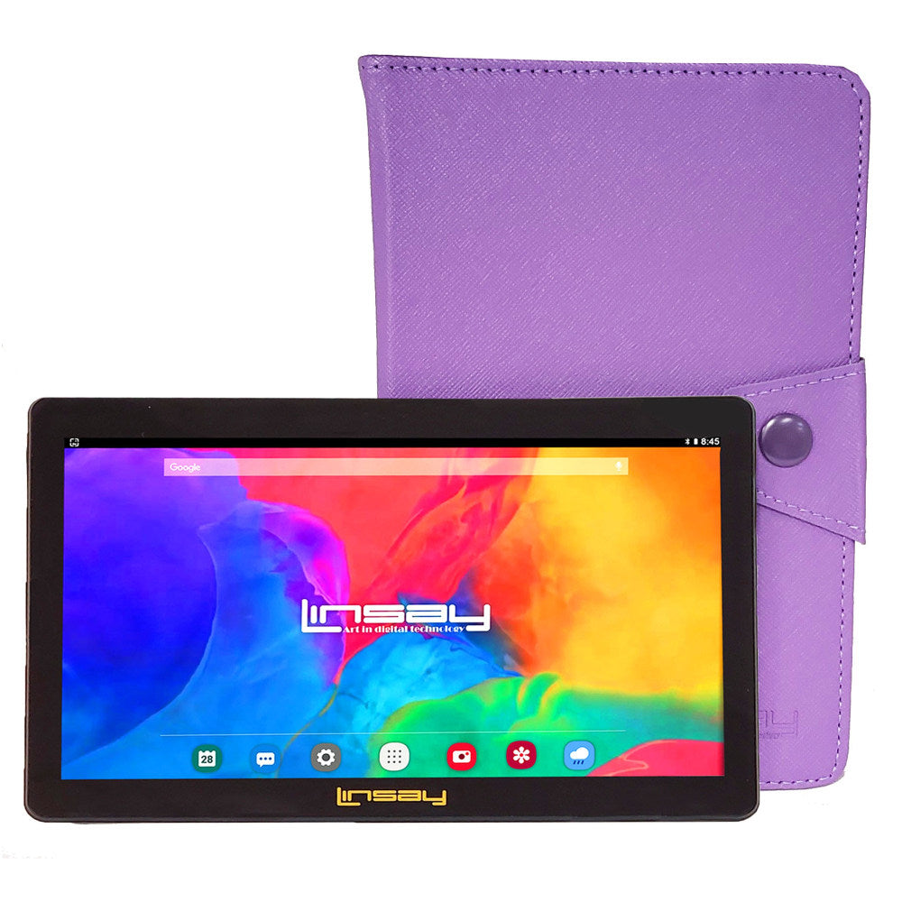 Linsay F7 Tablet, 7in Screen, 2GB Memory, 64GB Storage, Android 13, Purple