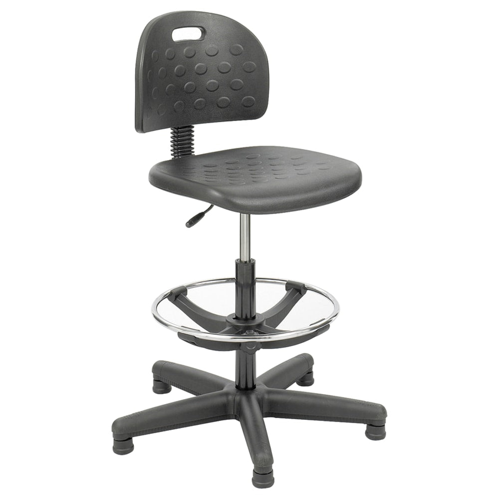 Safco Soft Tough Economy Workbench Drafting Chair, Black