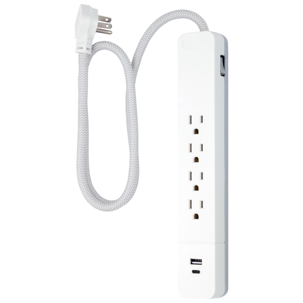 GE UltraPro 4-Outlet Surge Protector With USB, 3ft Cord, 41354