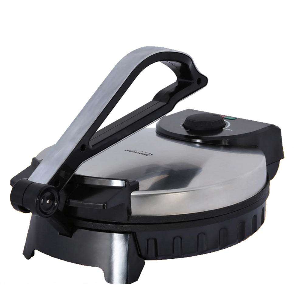 Brentwood Roti/Flatbread/Tortilla Maker, 6inH x 13inW x 14inD, Silver