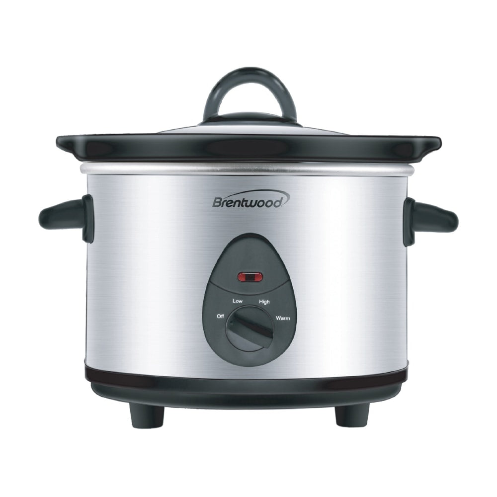 Brentwood 1.5-Quart Slow Cooker, Silver