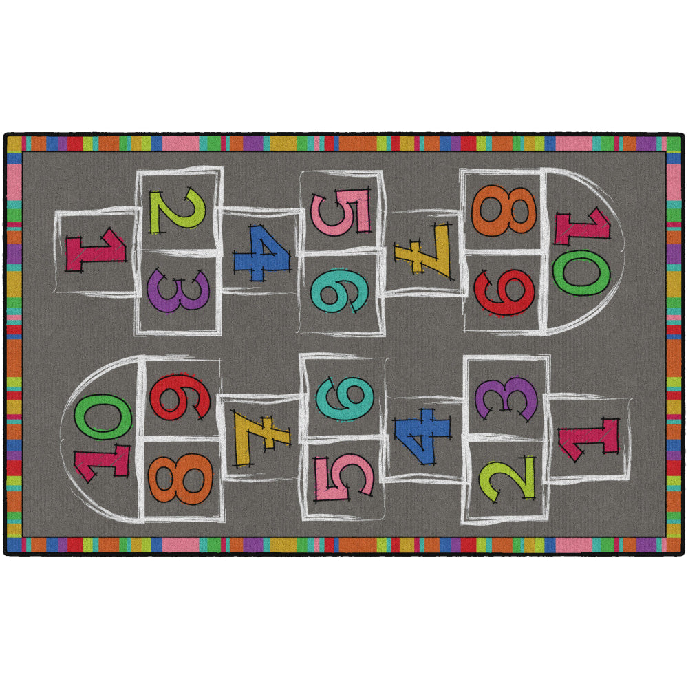 Flagship Carpets Hopscotch Area Rug, 5ftH x 8ftW