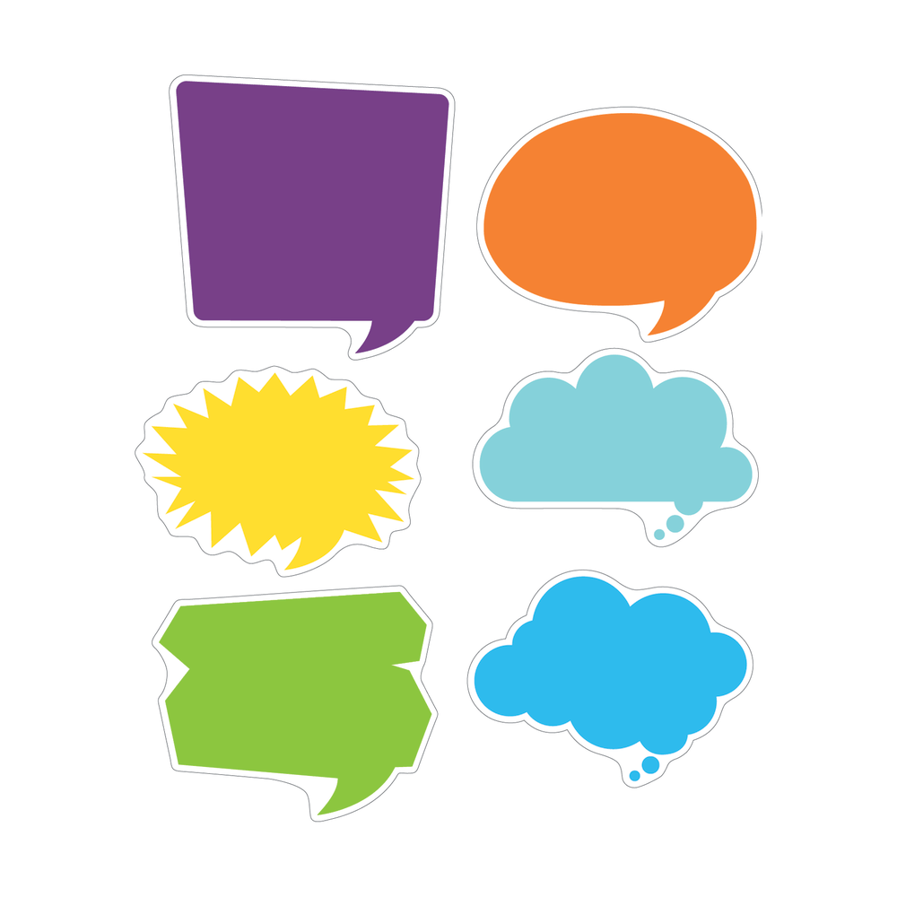 Barker Creek Accents, Double-Sided, Happy Talk, Pack Of 36