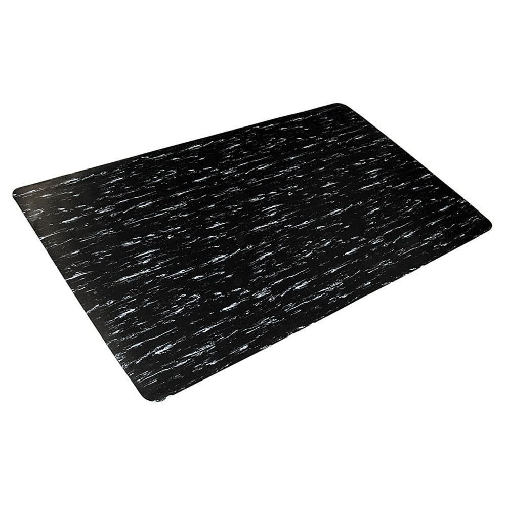 Apache Mills K-Marble Foot Anti-Fatigue Mat, 36in x 60in, Black/White