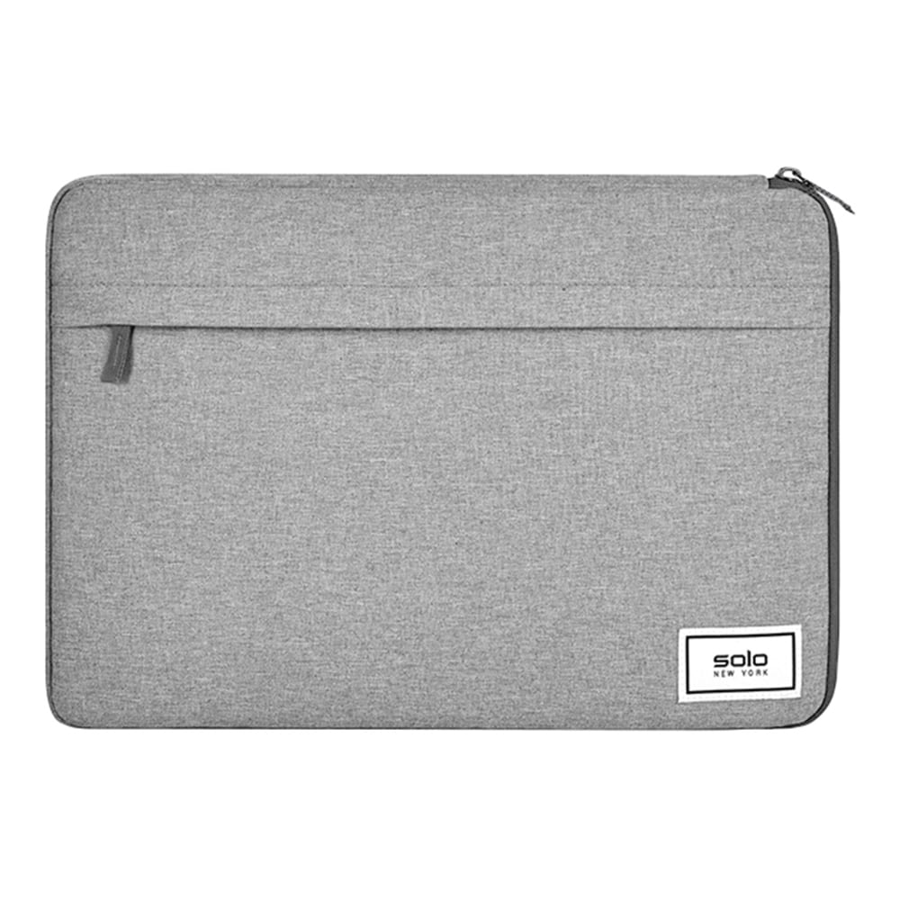 Solo New York Bags Refocus Recycled Laptop Sleeve, 11-1/4in x 16-1/4in, 51% Recycled, Gray