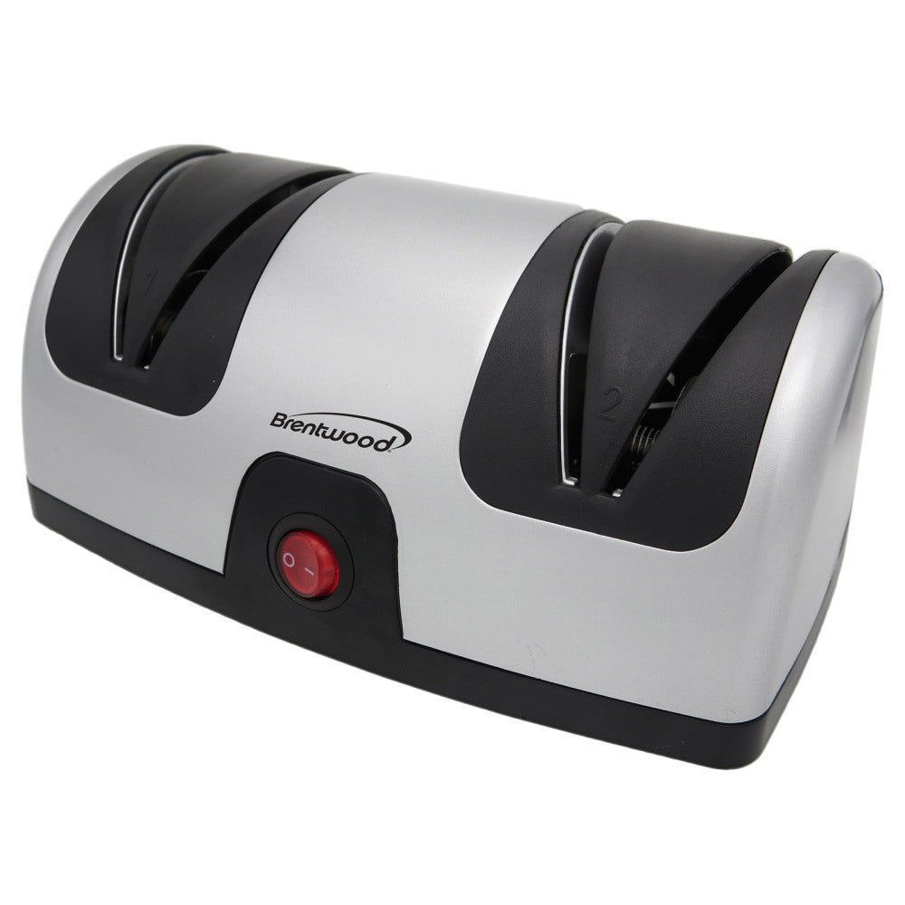 Brentwood Electric Knife Sharpener, 4-15/16in x 7-1/4in x 9-13/16in, Black