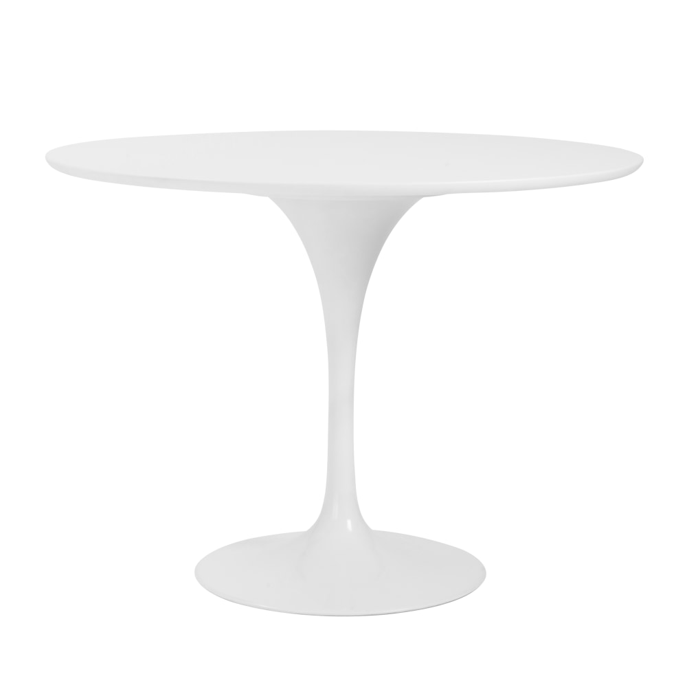 Eurostyle Astrid Dining Table, 28-1/2inH x 39-1/2inW x 39-1/2inD, Matte White