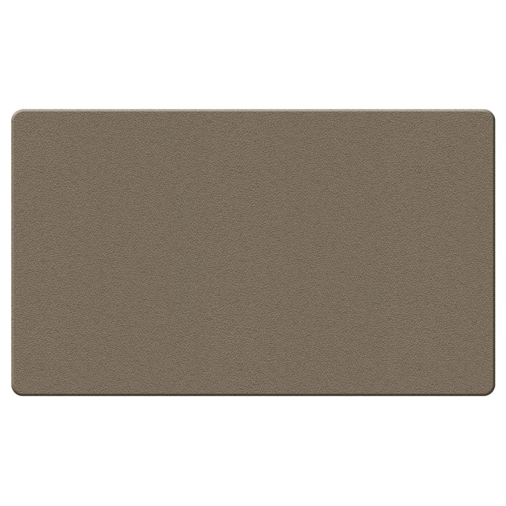 Ghent Fabric Bulletin Board With Wrapped Edges, 11-7/8in x 47-7/8in, Taupe