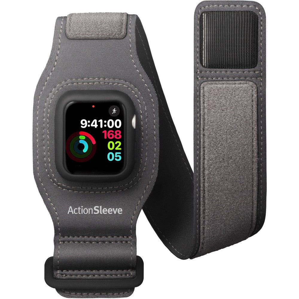 Twelve South ActionSleeve 2 Carrying Case (Armband) Apple Apple Watch - Gray - Nick Resistant, Ding Resistant - Fabric, Polyurethane Body - Armband - 1.2in Height x 4.6in Width x 8.1in Depth - 1 Pack
