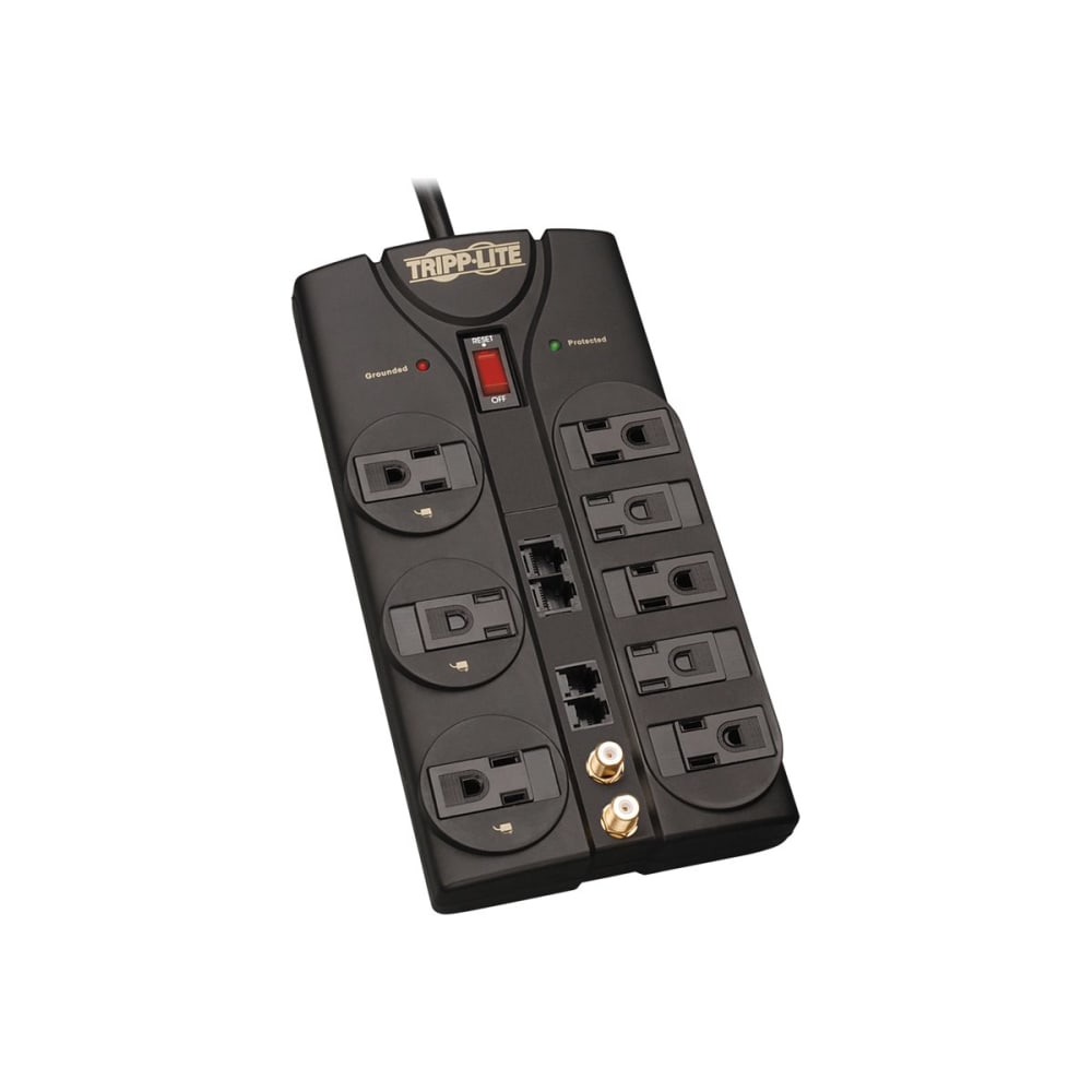 Tripp Lite TLP810NET Protect It! 8 Outlet Surge Suppressor, 10ft Cord, 3240 Joules