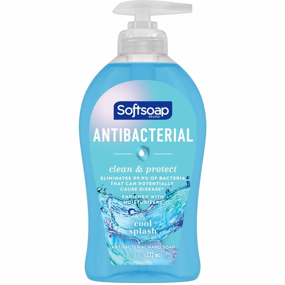 Softsoap Antibacterial Liquid Hand Soap, Cool Splash Scent, 11.3  Oz