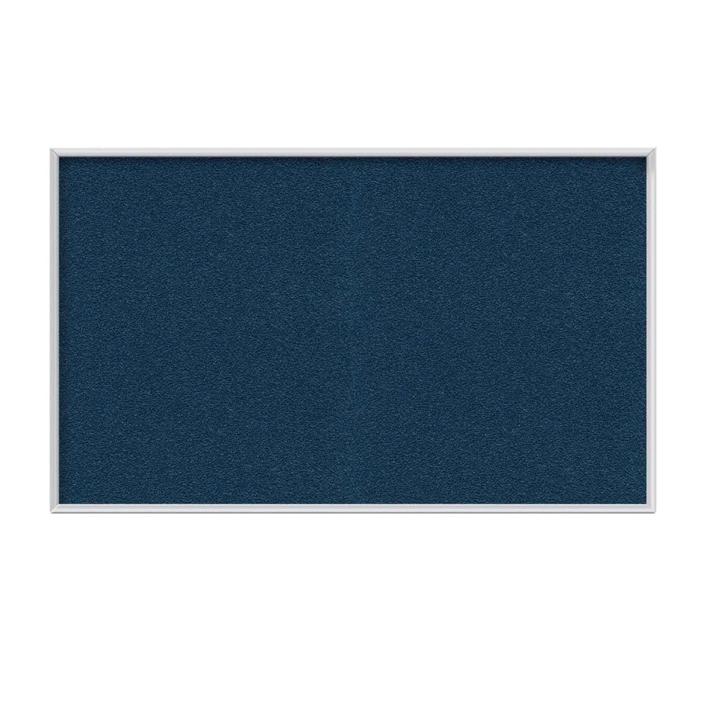 Ghent Aluminum Frame Vinyl Bulletin Board, 36in x 36in, Navy, Navy Frame