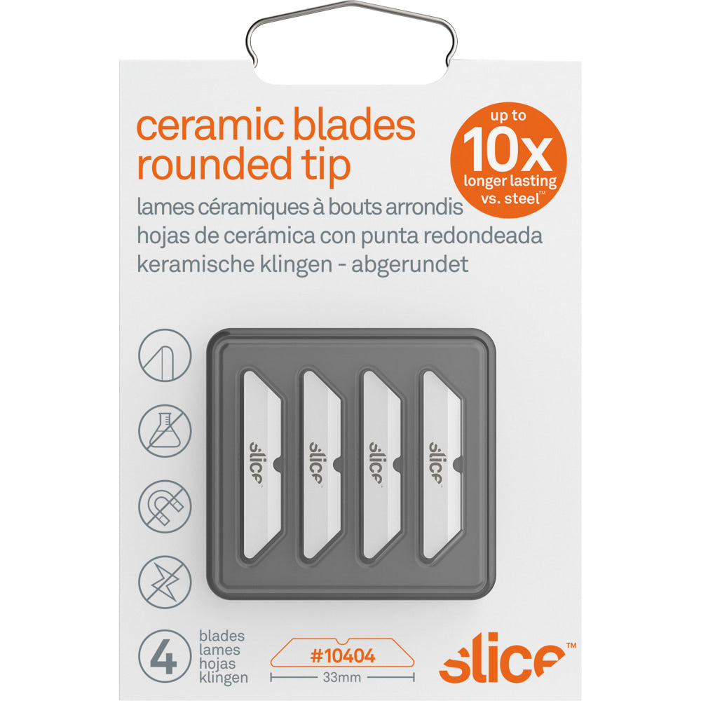 Slice Replacement Blade - 1.30in Length - Rust Resistant, Dual-sided - Ceramic - 4 / Pack