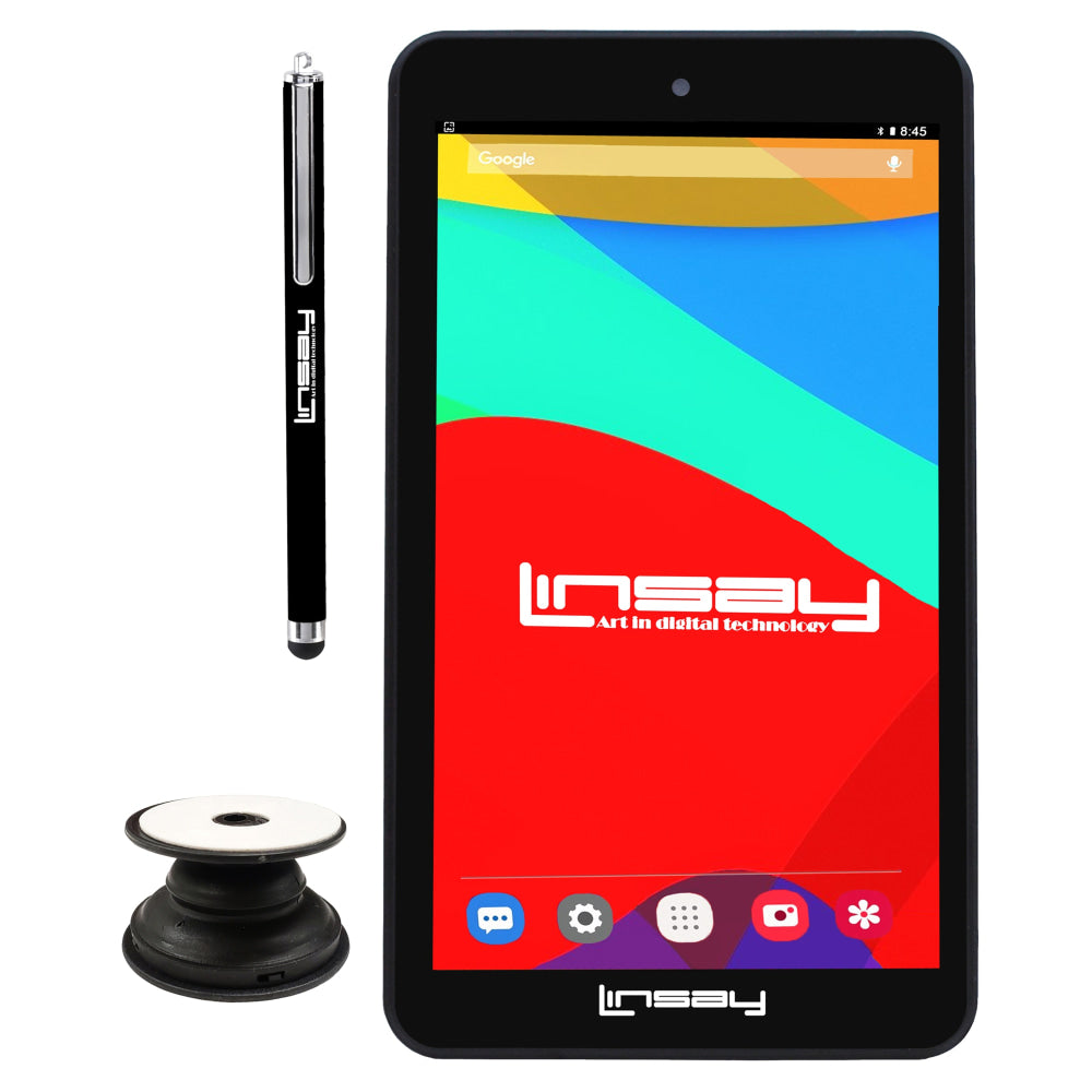 Linsay F7 Tablet, 7in Screen, 2GB Memory, 64GB Storage, Android 13, Holder/Pen