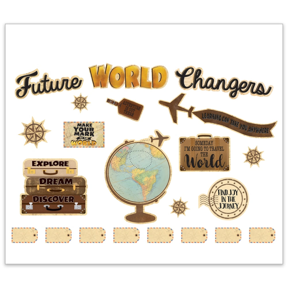 Teacher Created Resources Travel The Map Future World Changers Bulletin Board Set