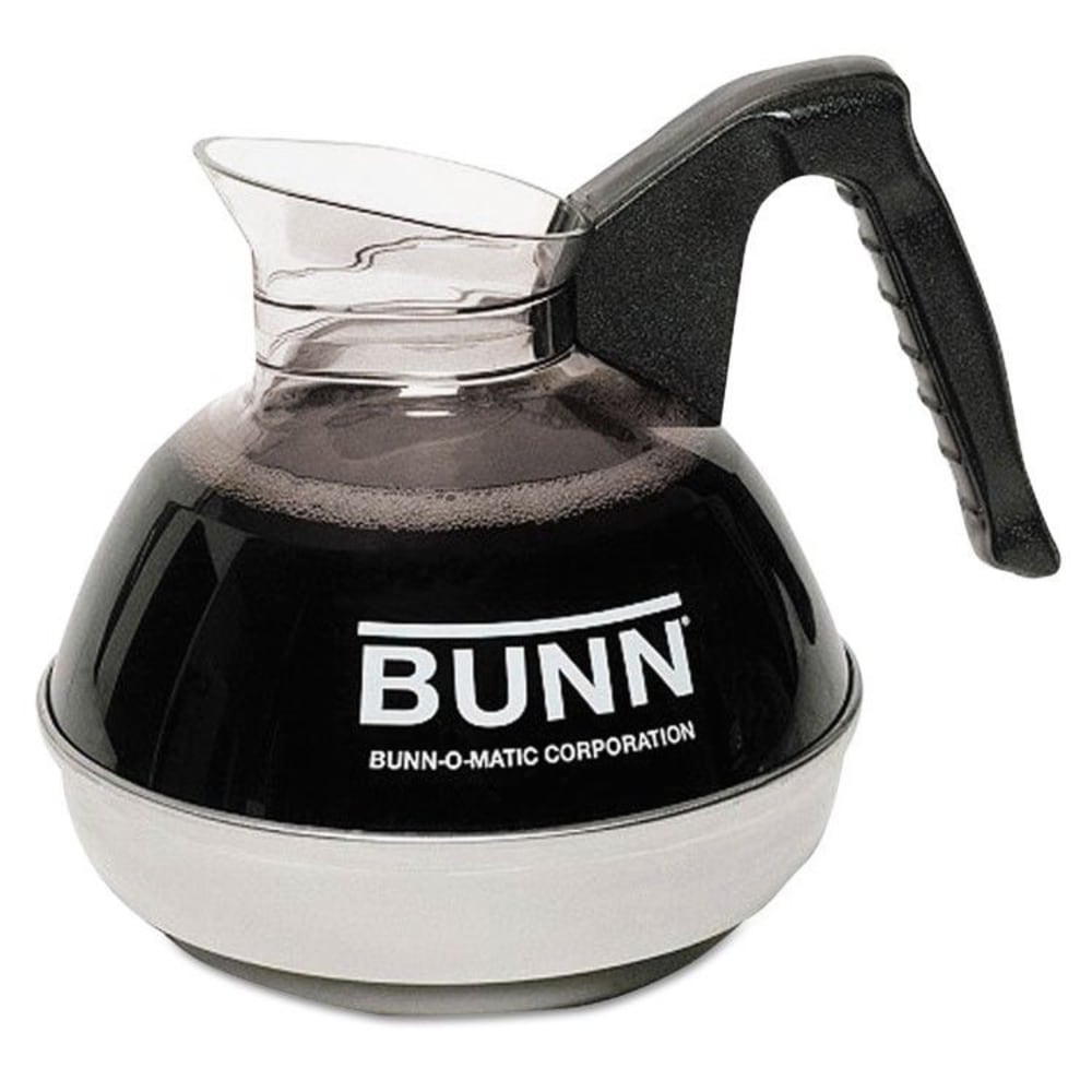 Bunn 12-Cup Coffee Decanter For Pour-O-Matic Coffeemakers, Black/Clear/Stainless Steel