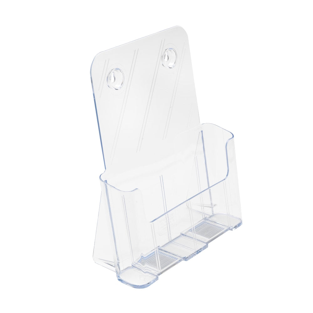 Deflecto Literature DocuHolder, Letter/Magazine Size, 10 3/4inH x 9 1/4inW x 3 3/4inD, Clear