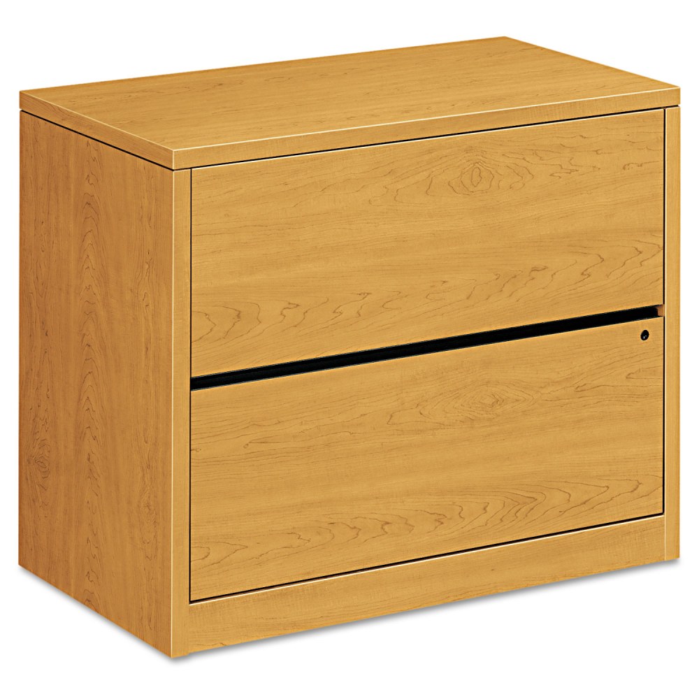 HON 10500 36inW x 20inD Lateral 2-Drawer File Cabinet, Harvest Cherry