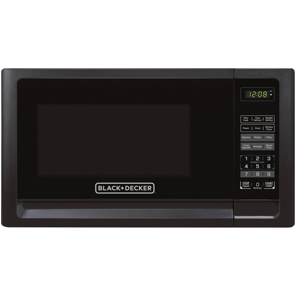 Black+Decker 1.1 Cu Ft Countertop Microwave, Black