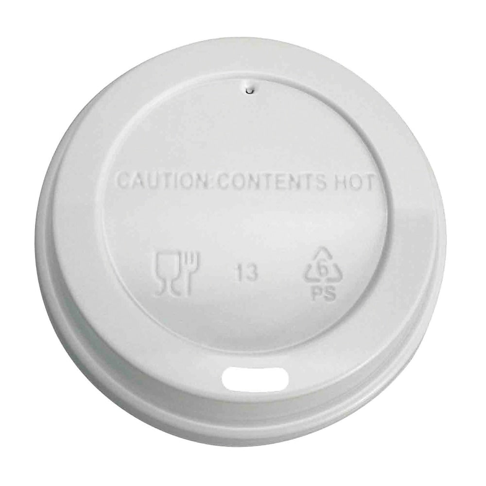 Highmark Hot Coffee Cup Lids, White, Pack Of 500