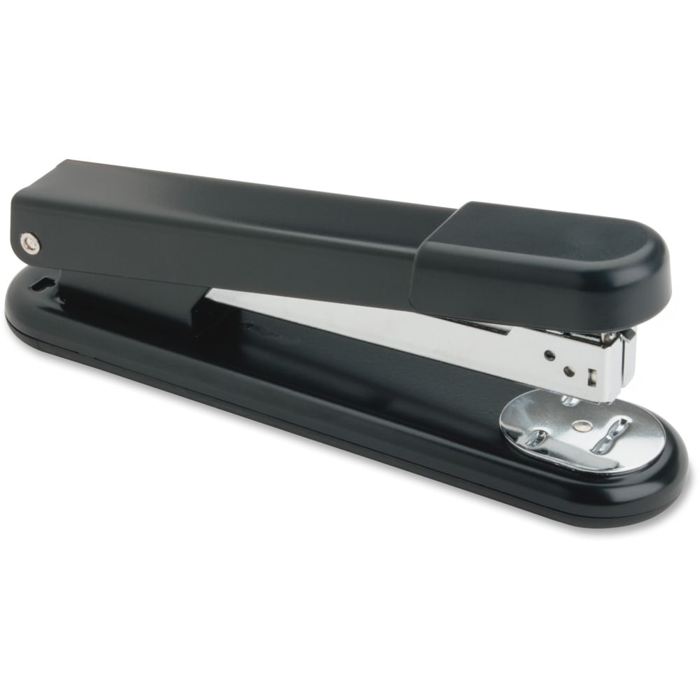 Business Source All-metal Full-strip Desktop Stapler - 20 of 20lb Paper Sheets Capacity - 210 Staple Capacity - Full Strip - 1/4in Staple Size - 1 Each - Black