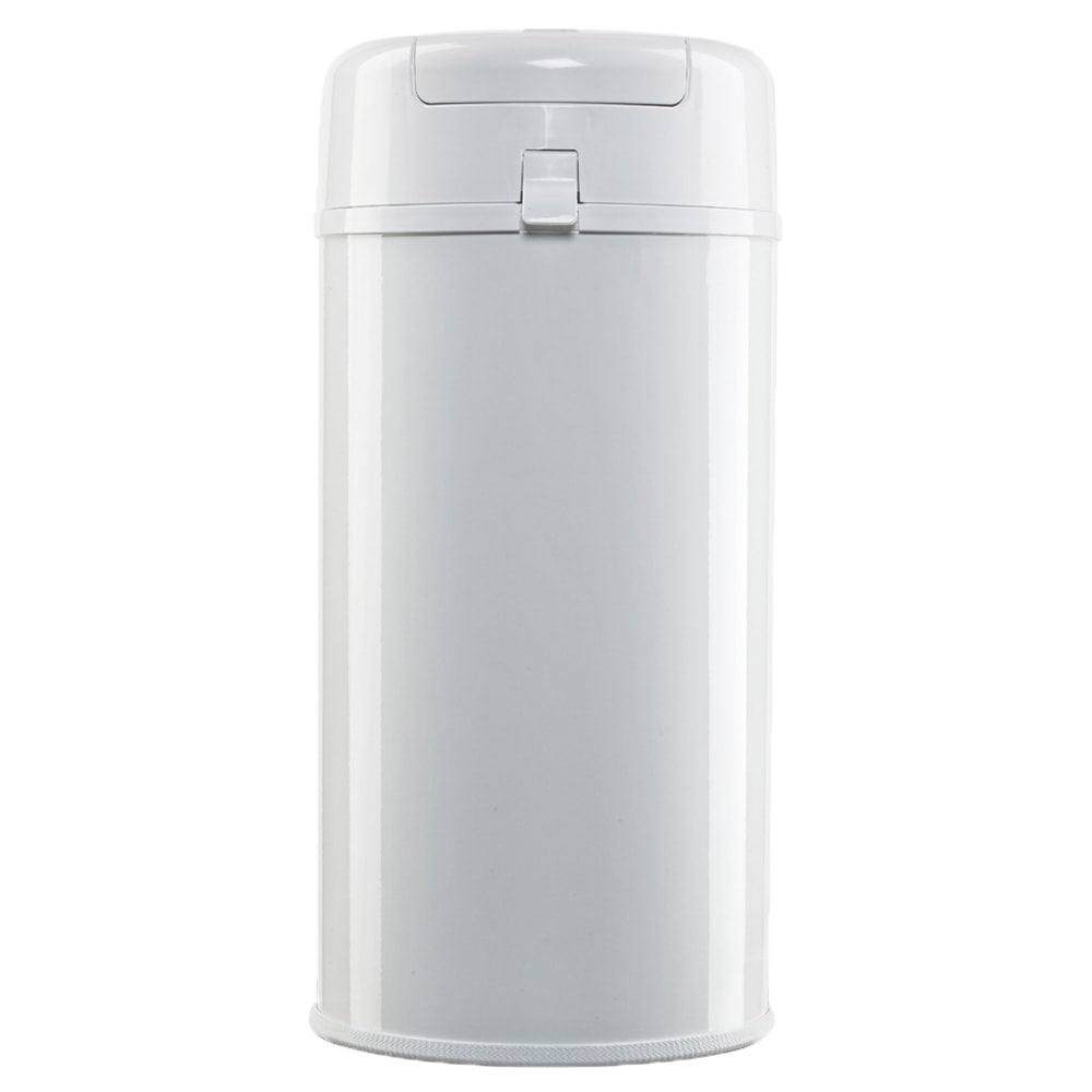 Bubula Steel Diaper Pail, 25inH x 11-3/8inW, x 11-3/8inD, White