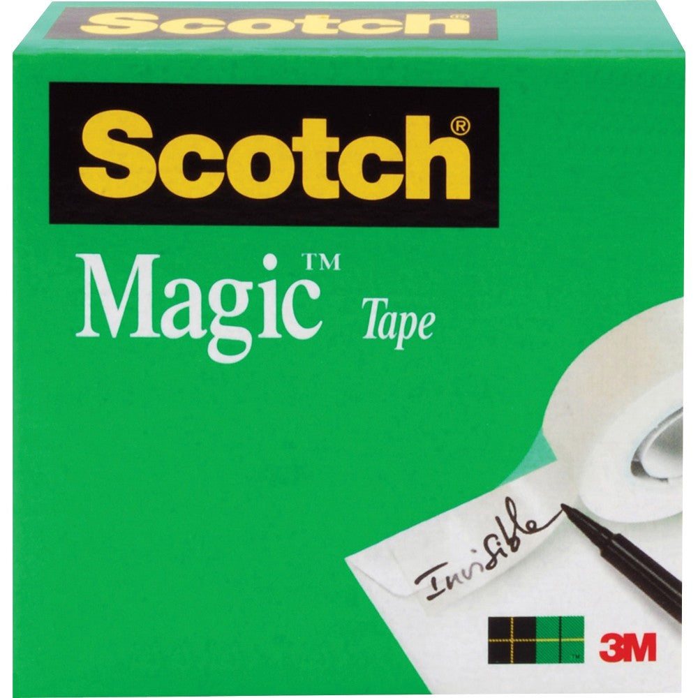 Scotch Magic Tape, 1in x 216ft, Clear, Pack Of 12 Rolls