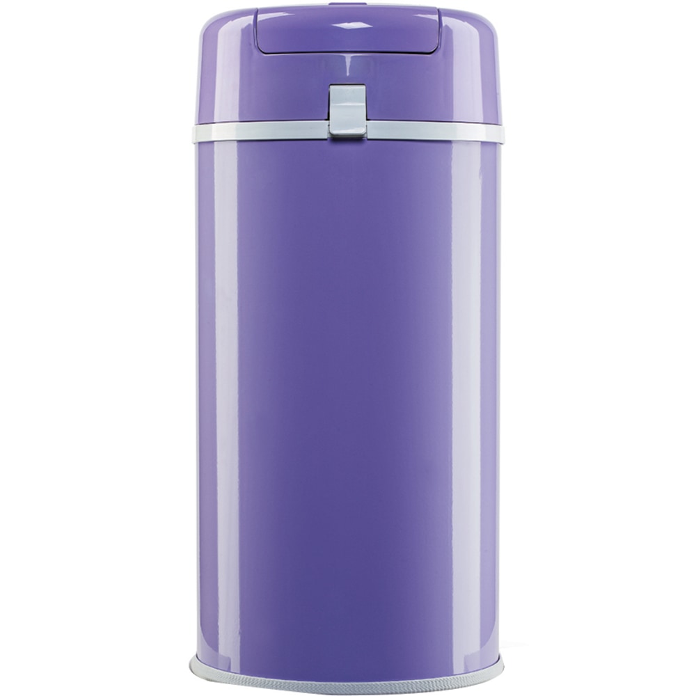 Bubula Steel Diaper Pail, 25inH x 11-3/8inW, x 11-3/8inD, Lavender