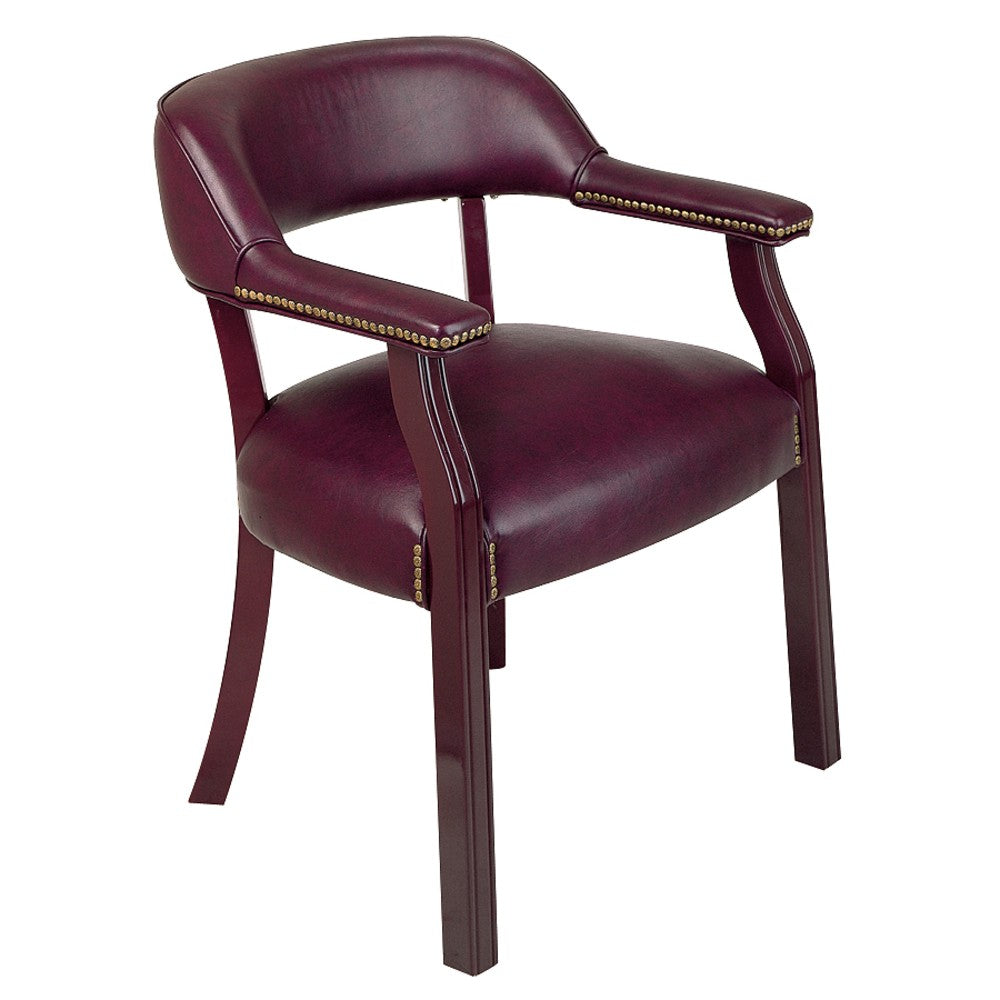 Office Star Work Smart Guest Chair, Oxblood/Mahogany