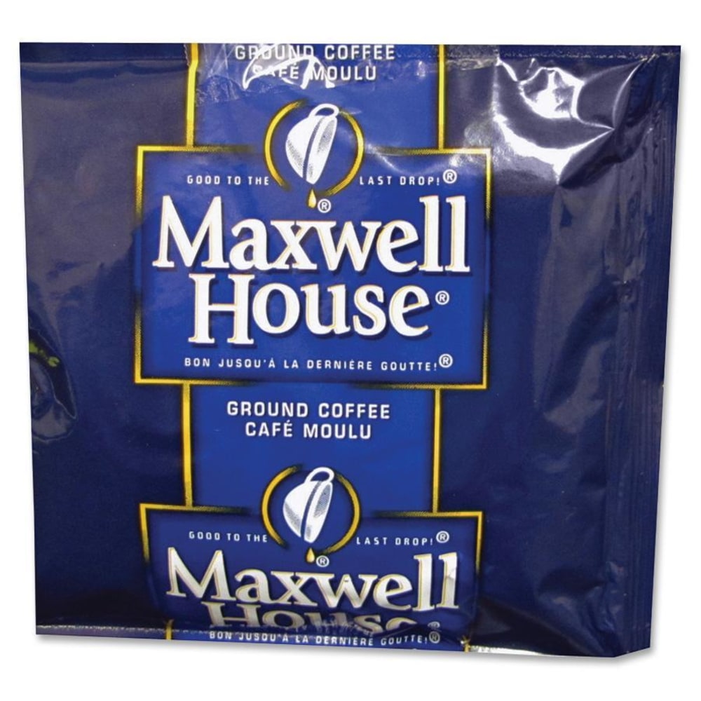Maxwell House Ground Coffee, Light Roast, 1.5 Oz Per Bag, Box Of 42 Bags
