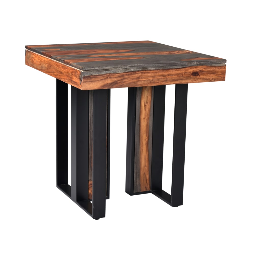 Coast To Coast Sierra End Table, 26inH x 26inW x 26inD, Brown