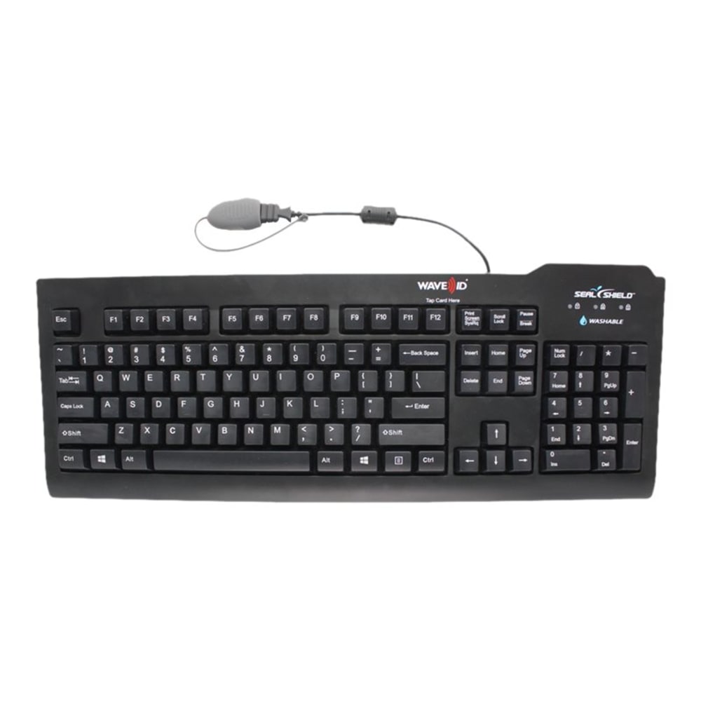 Seal Shield Seal Clean Glow - Keyboard - washable - USB - US - black